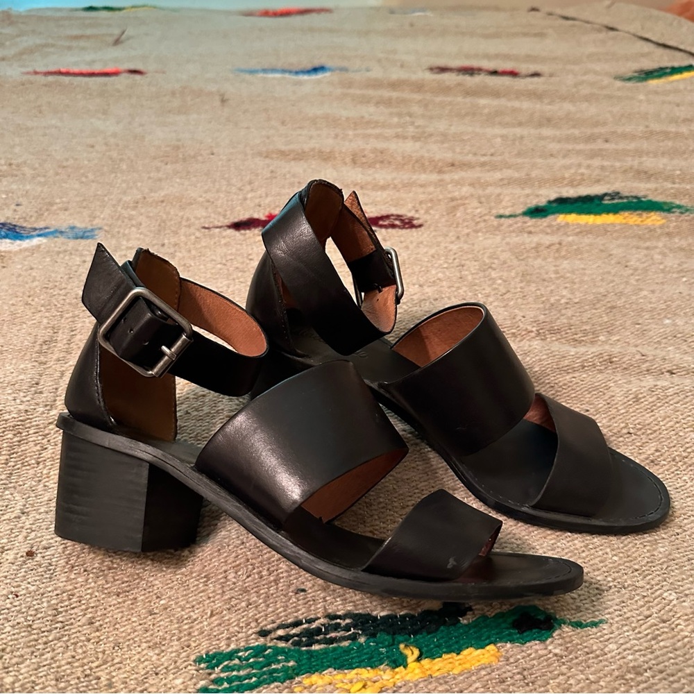 Madewell strappy block heel sandals, size 7.5